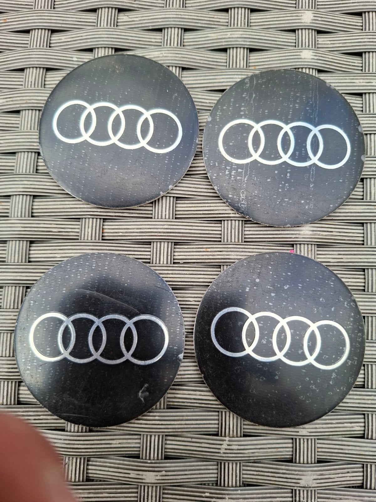 Audi naafdop stickers zwart  voor lm velgen, Ophalen of Verzenden, Nieuw