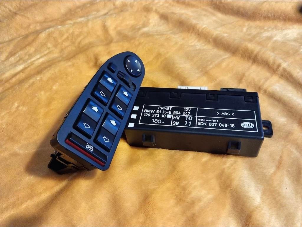 elektrisch inklapbare spiegel module en knop BMW E39/E38, Auto-onderdelen, Ophalen of Verzenden, Nieuw, BMW