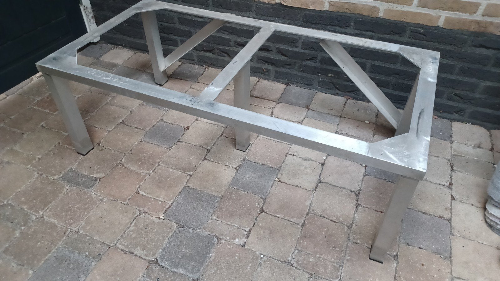 Stevige aluminium verhoger voor wasmachine en droger, Ophalen of Verzenden, Gebruikt