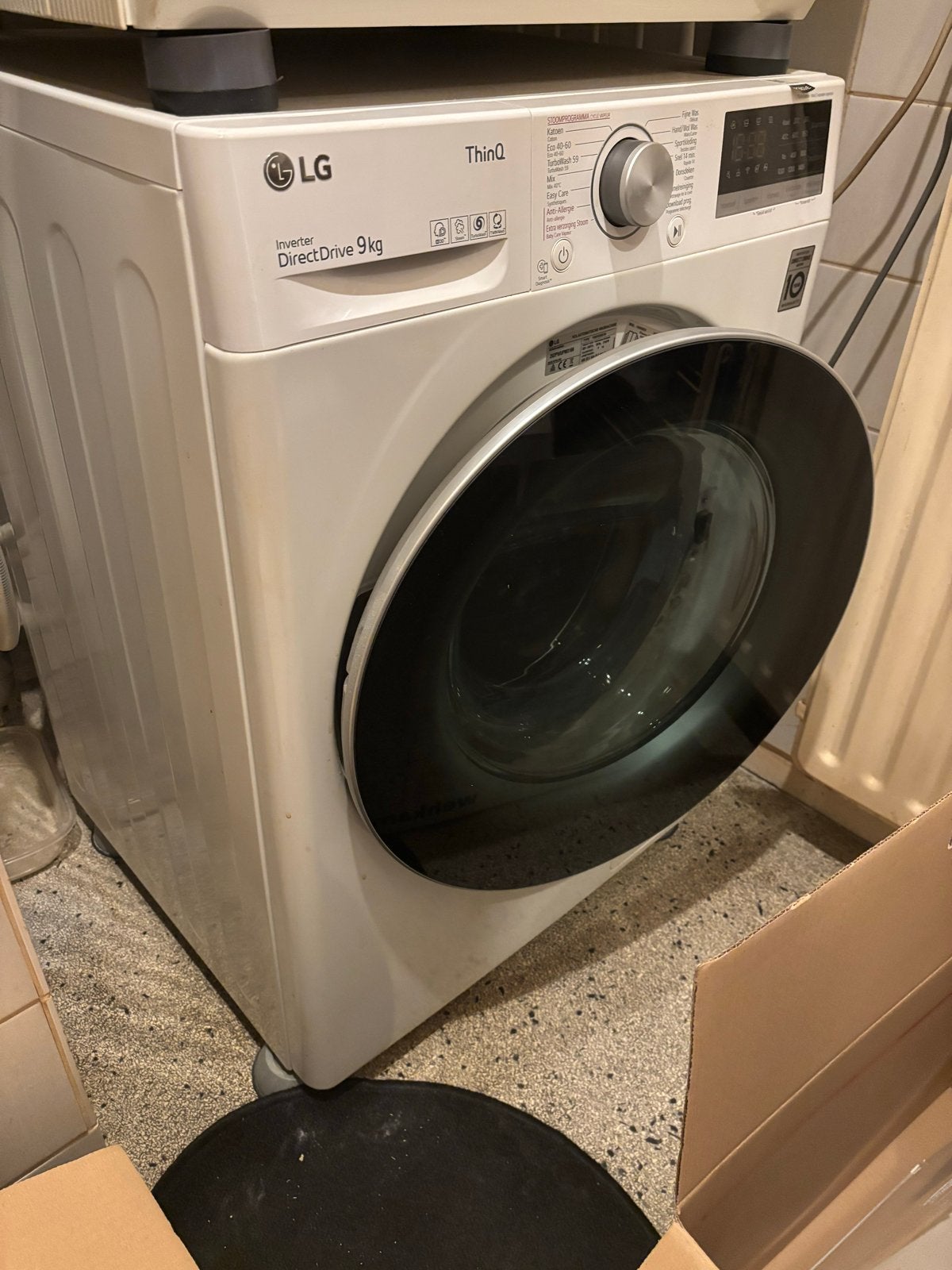 LG Wasmachine 9kg - Direct Drive, thinq Zeer Goede Staat, Witgoed en Apparatuur, Wasmachines, Ophalen, 1200 tot 1600 toeren, 8 tot 10 kg