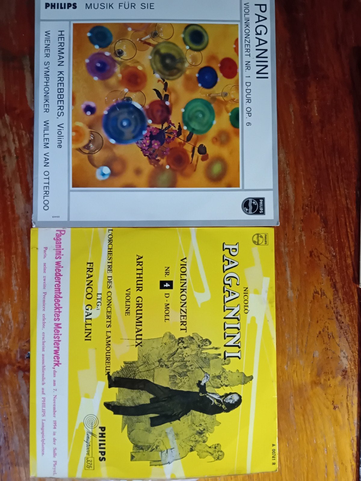 Paganini Vioolconcerten - Klassieke LP's (2 stuks), Gebruikt, Overige componisten, Soloconcert, Ophalen of Verzenden
