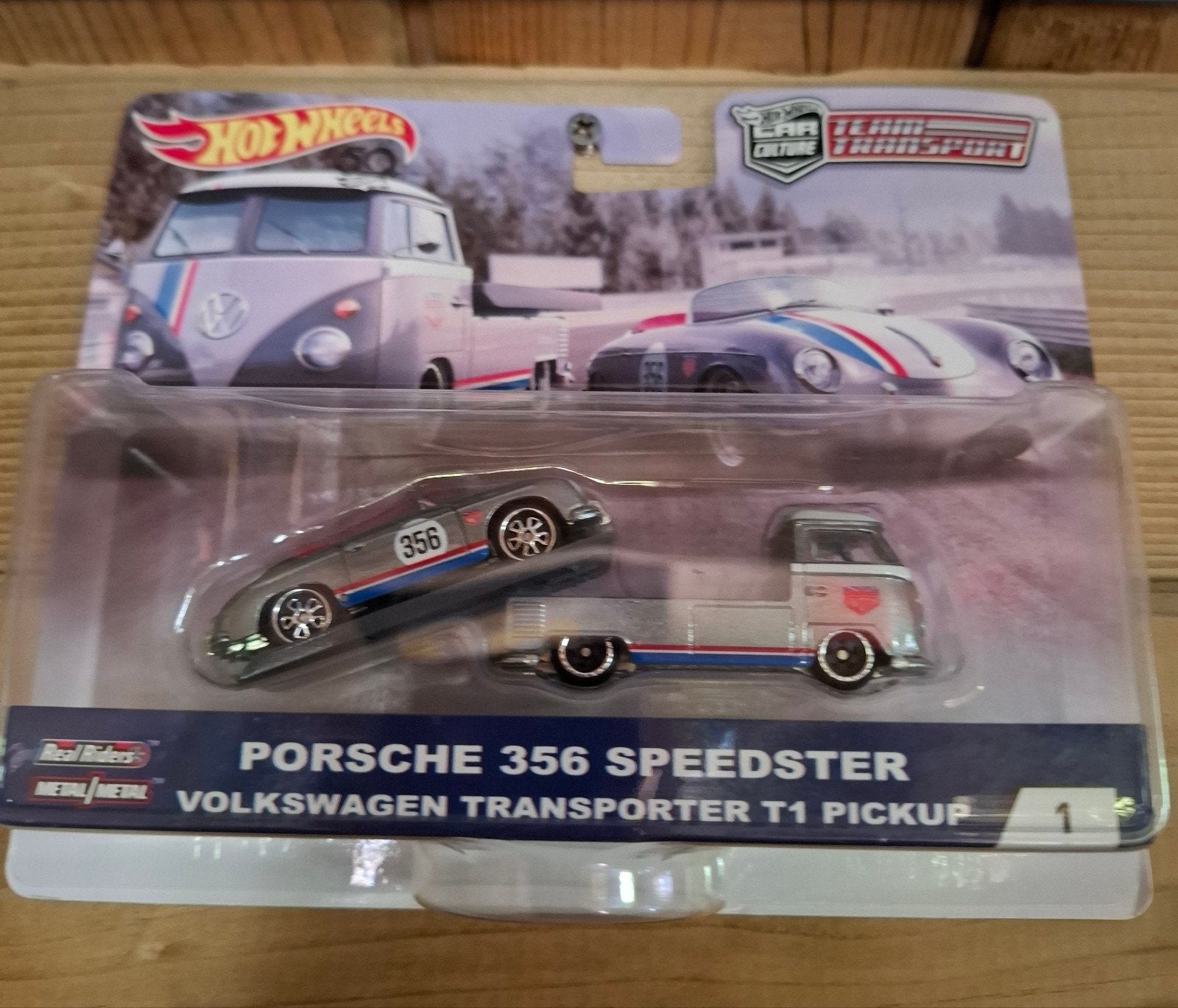 Hot Wheels Team Transport Porsche 356 Speedster VW T1, Ophalen of Verzenden, Nieuw, Auto