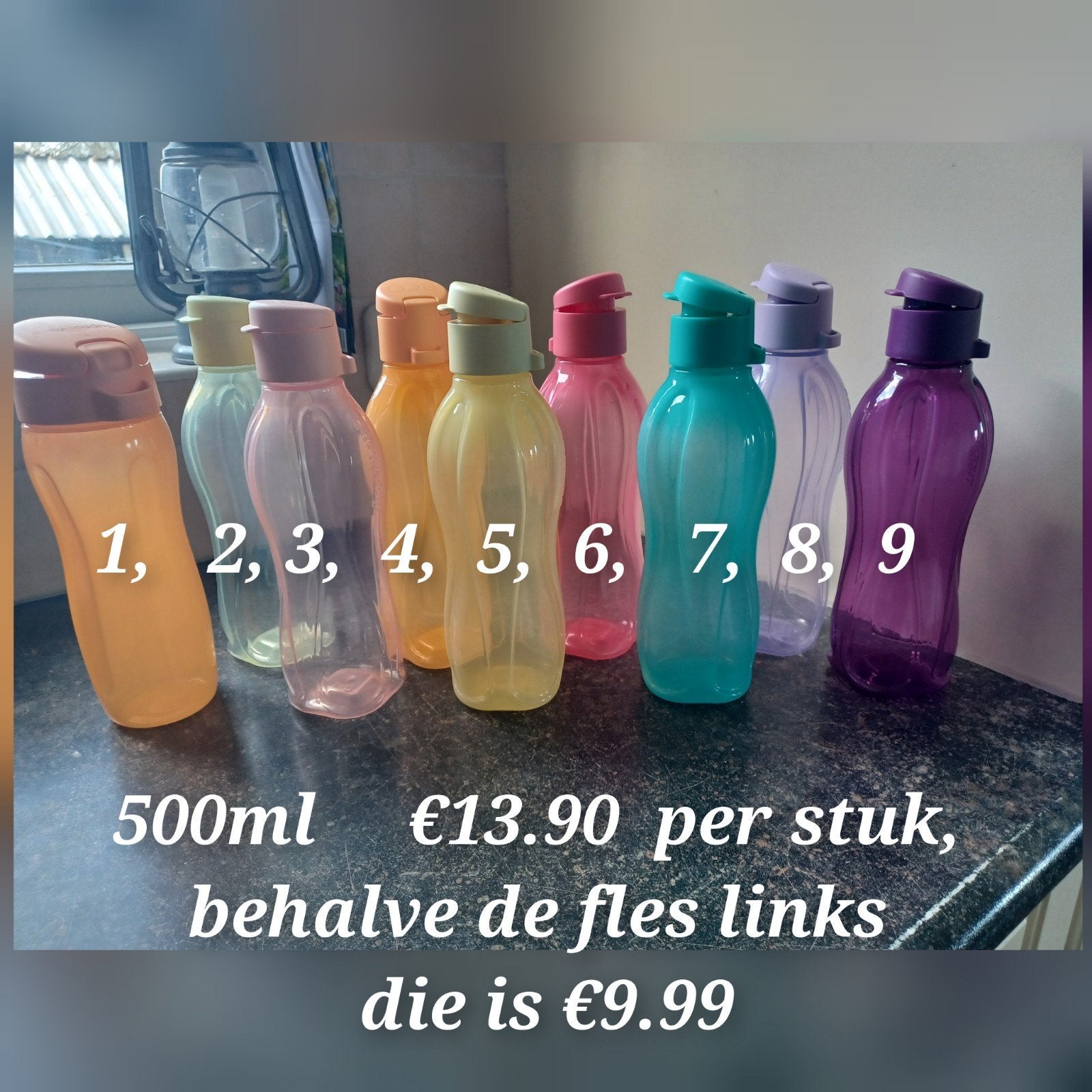 Tupperware ecofles 500ml, nieuw,, 500 ml, Nieuw, Ophalen of Verzenden, Drinkfles