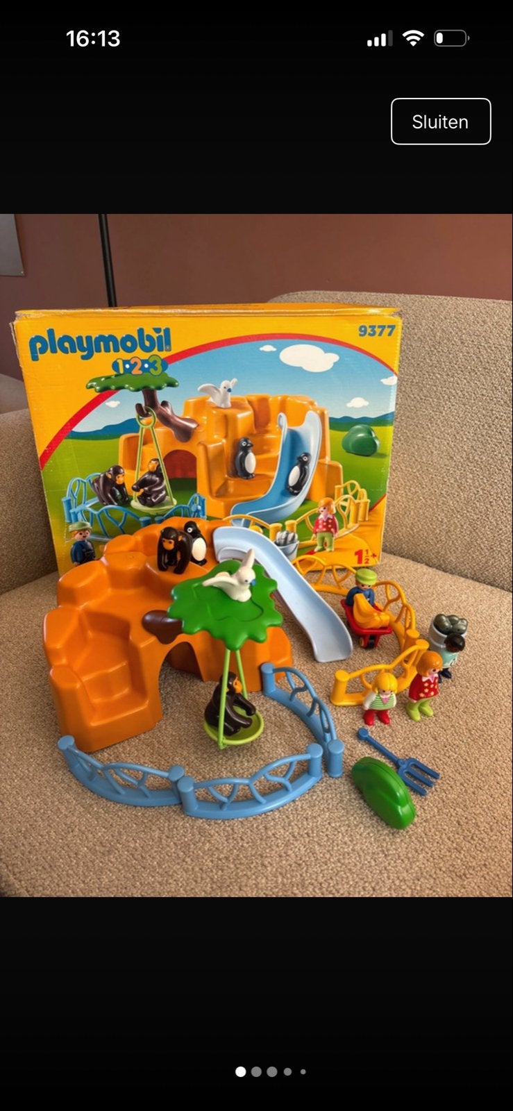 Playmobil 1.2.3. Avontuurlijke Speeltuin (9377), Gebruikt, Complete set, Overige typen, 1.2.3