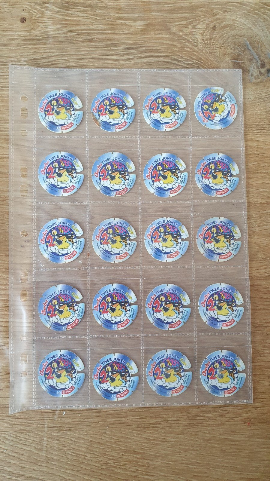 20x Joker Flippo 2 punten met paarse poot Chester Cheetos Sm, Verzamelen, Flippo's, Verzenden, Looney Tunes, Losse flippo's