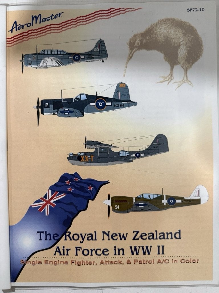 AeroMaster Decals Royal New Zealand Air Force WOII 1/72, Overige merken, 1:72 tot 1:144, Verzenden, Nieuw