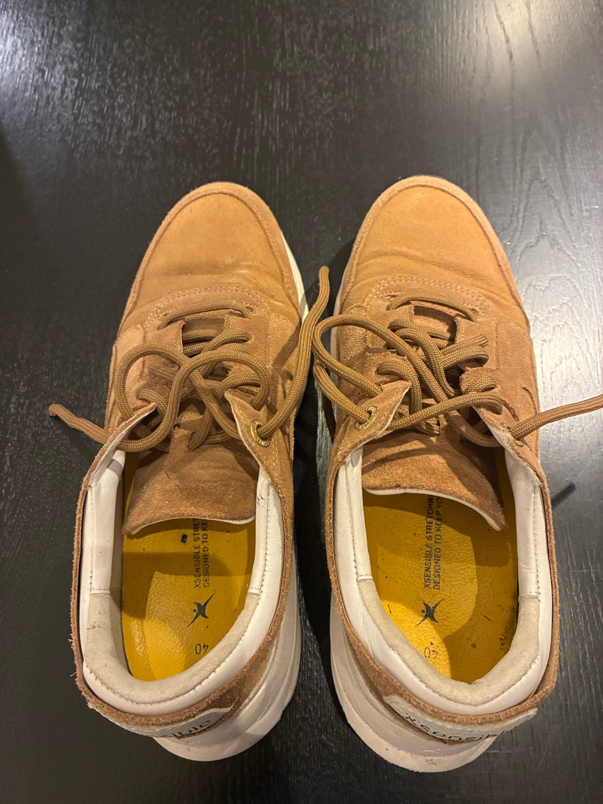 Xsensible Stretchwalker sneakers - in Okergeel Maat 40 GX, Ophalen, Overige kleuren, Sneakers of Gympen, Gedragen