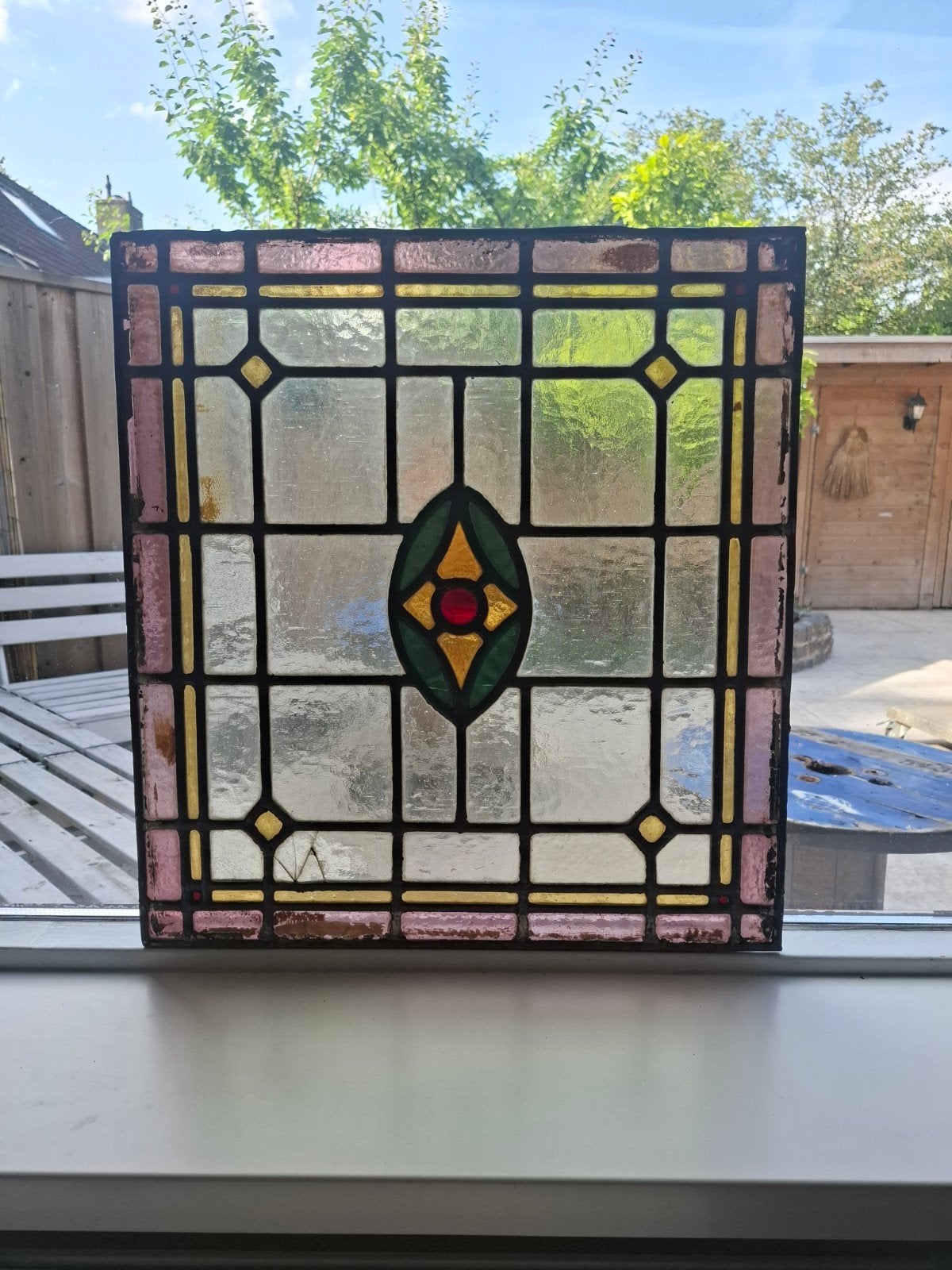 Glas in Lood set van 2, Ophalen, Minder dan 80 cm, Glas in lood, Minder dan 80 cm