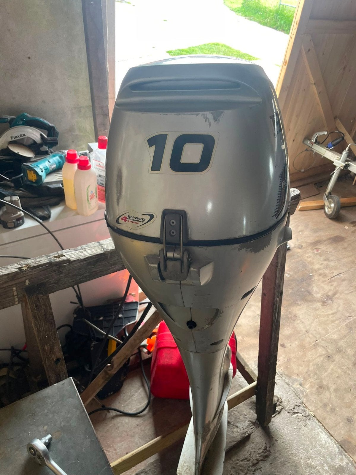 Honda 8 pk buitenboordmotor met electrische start, Ophalen, Gebruikt, 5 tot 10 pk, Viertaktmotor