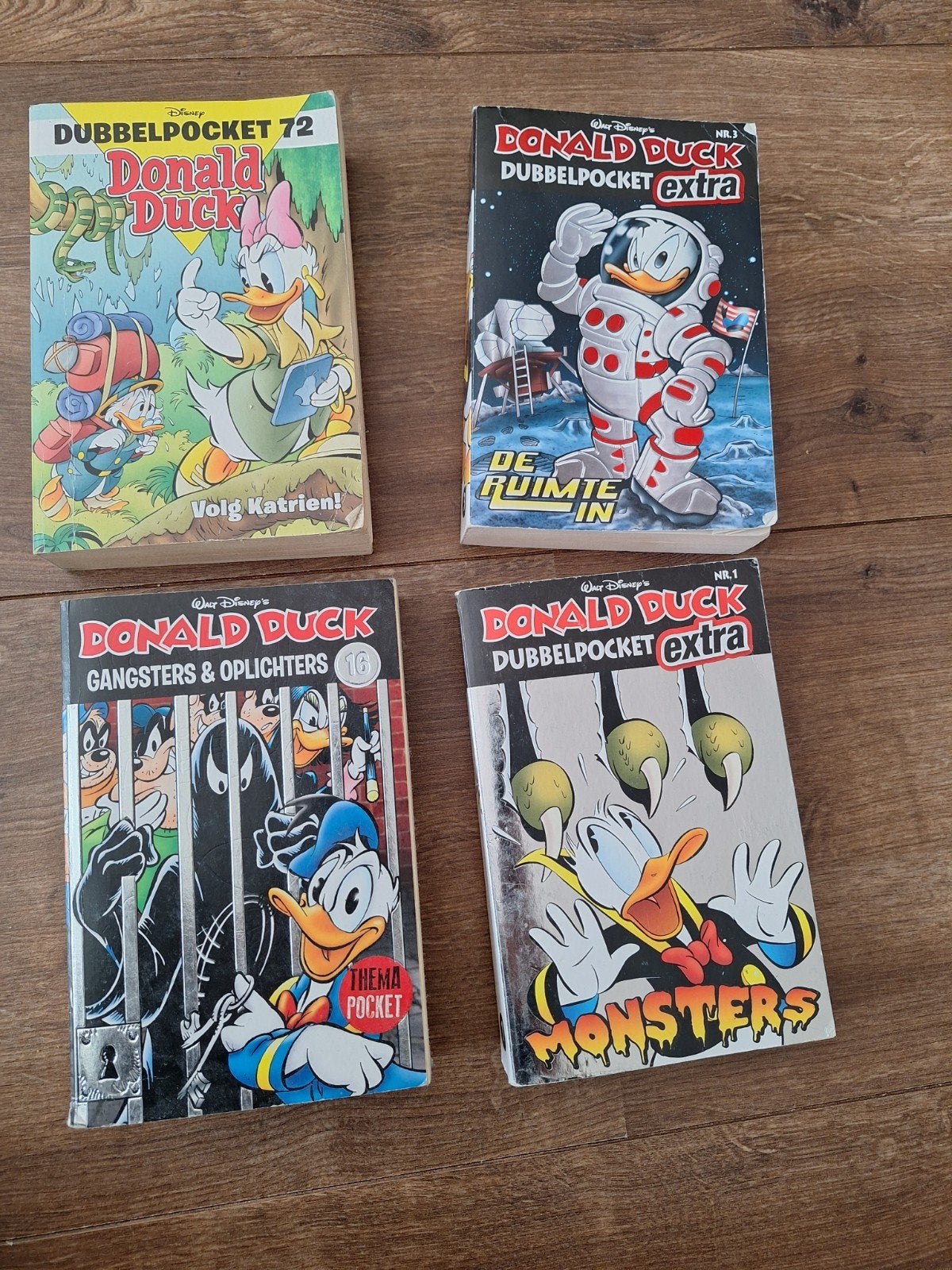 4 Donald Duck Dubbelpockets, Meerdere stripboeken, Ophalen of Verzenden, Gelezen