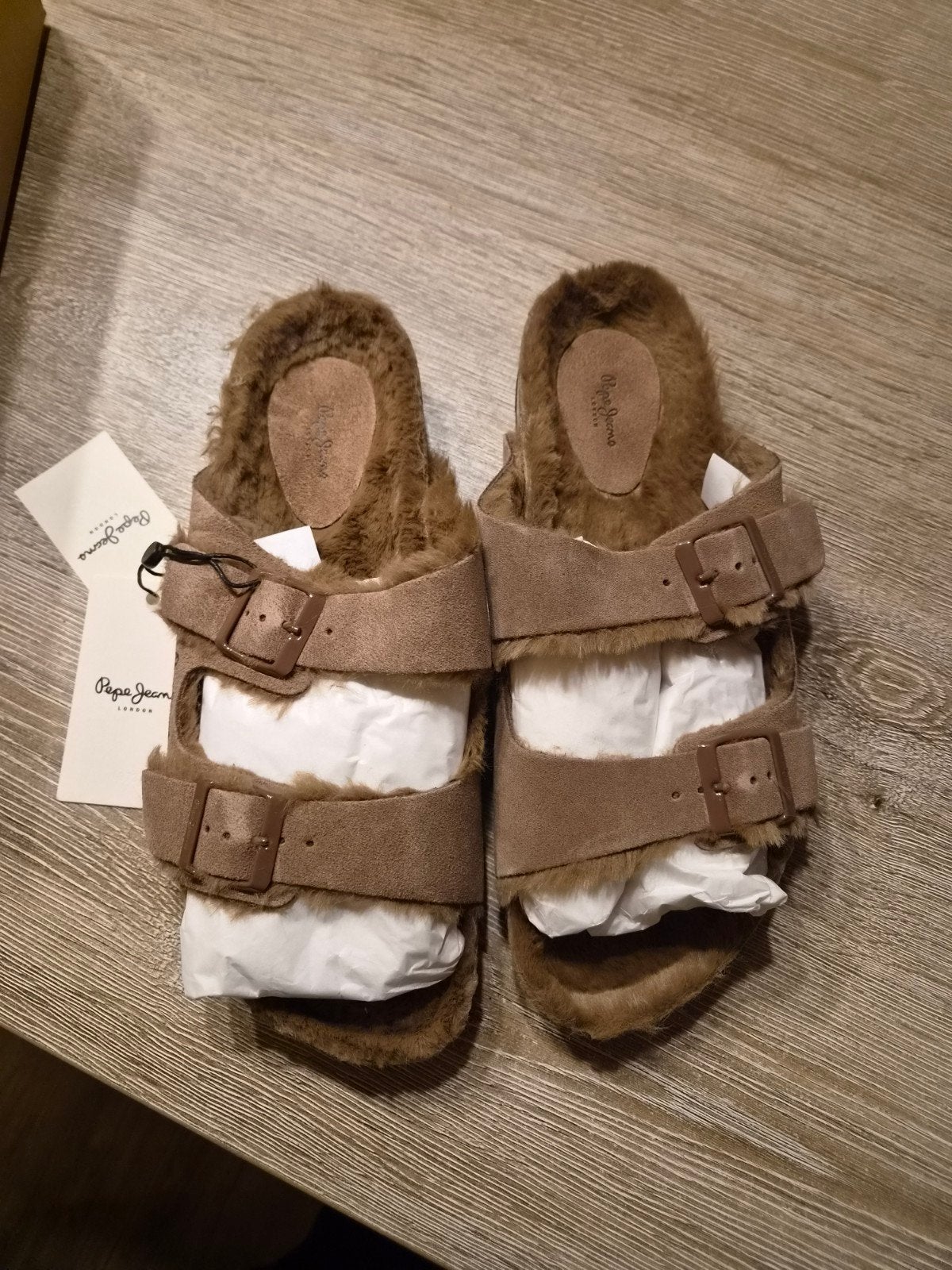 Pepe Jeans Oban Warm W slippers maat 41, Slippers, Bruin, Nieuw, Ophalen of Verzenden