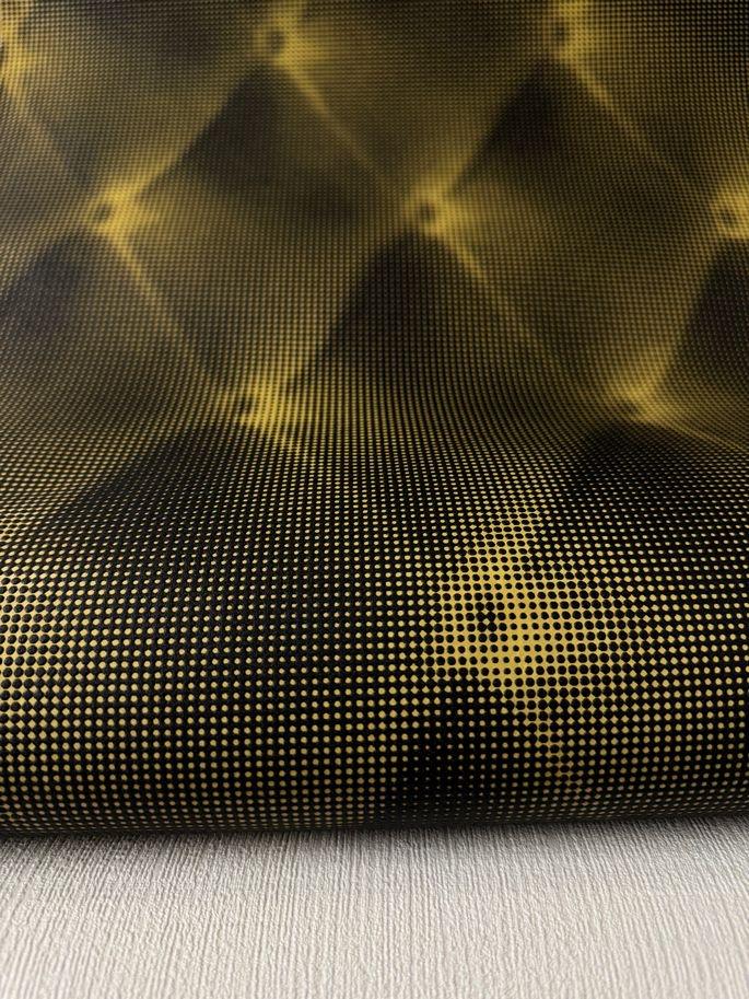 Modern Geometrisch Behang Zwart Goud - Marburg 51810, Huis en Inrichting, Stoffering | Behang, Ophalen of Verzenden, Zwart
