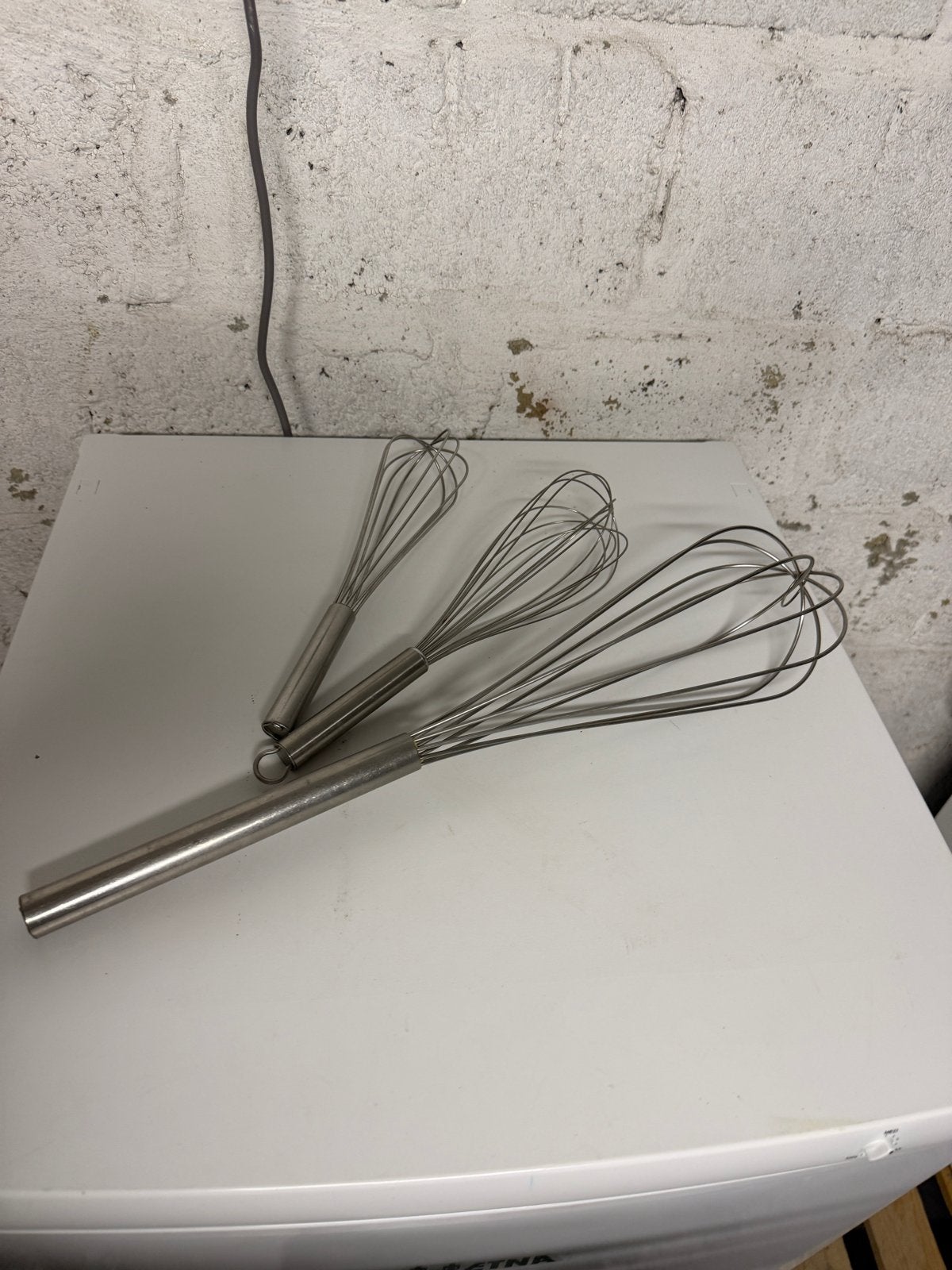 Set van 3 RVS gardes, Ophalen, Gebruikt, Metaal, Zilver