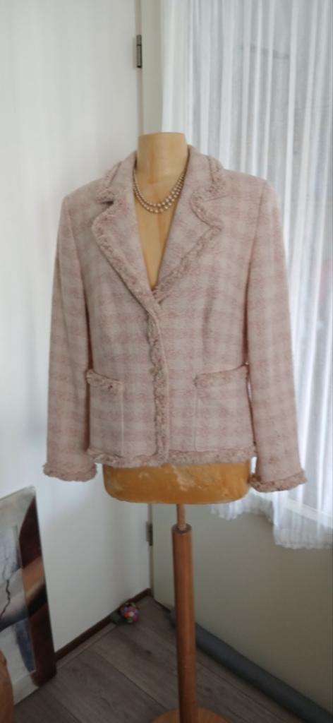 ALBA MODA Leuk jasje roze wit mt 42, Overige kleuren, ALBA MODA, Verzenden, Maat 42/44 (L)