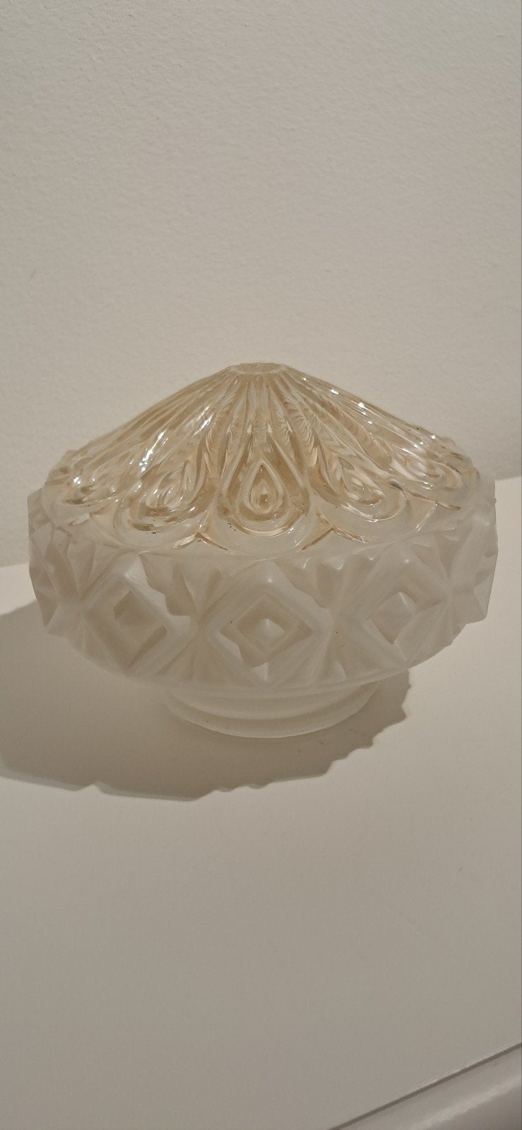 Art Deco Plafondlamp Glas, Antiek en Kunst, Ophalen of Verzenden