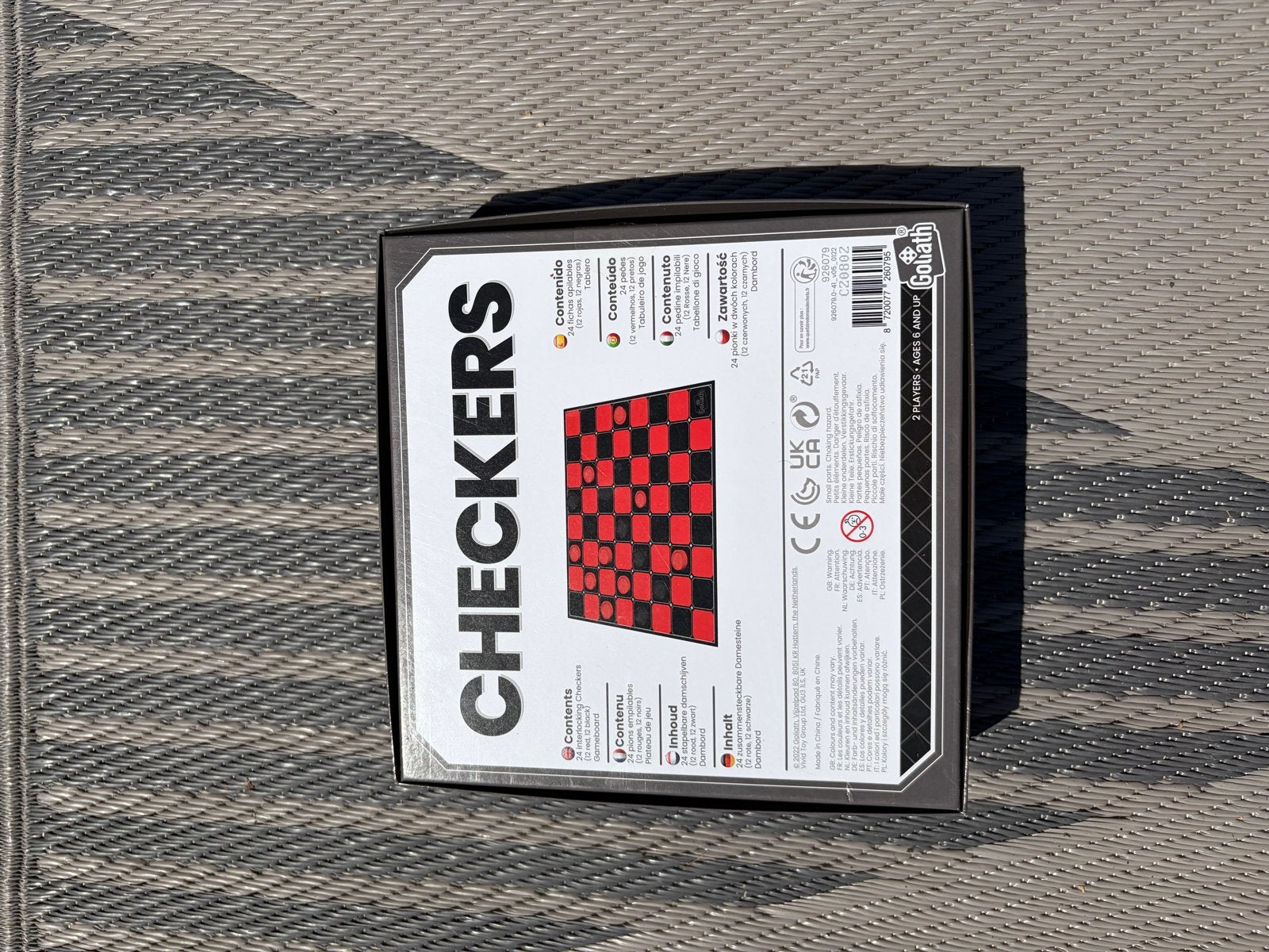 Checkers Damspel - Goliath - Nieuw in verpakking, Een of twee spelers, Ophalen, Nieuw