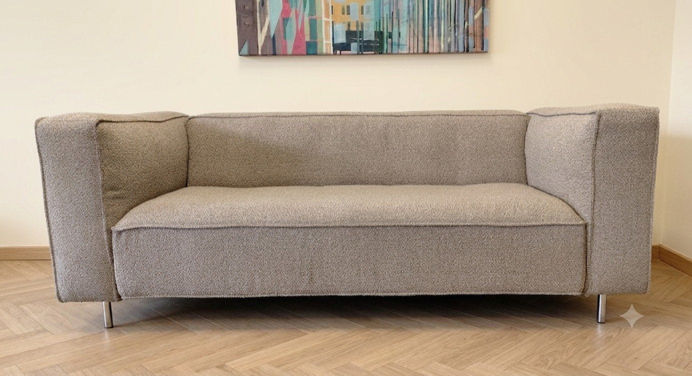 Gelderland 6400 | Beige bouclé | Opnieuw gestoffeerd