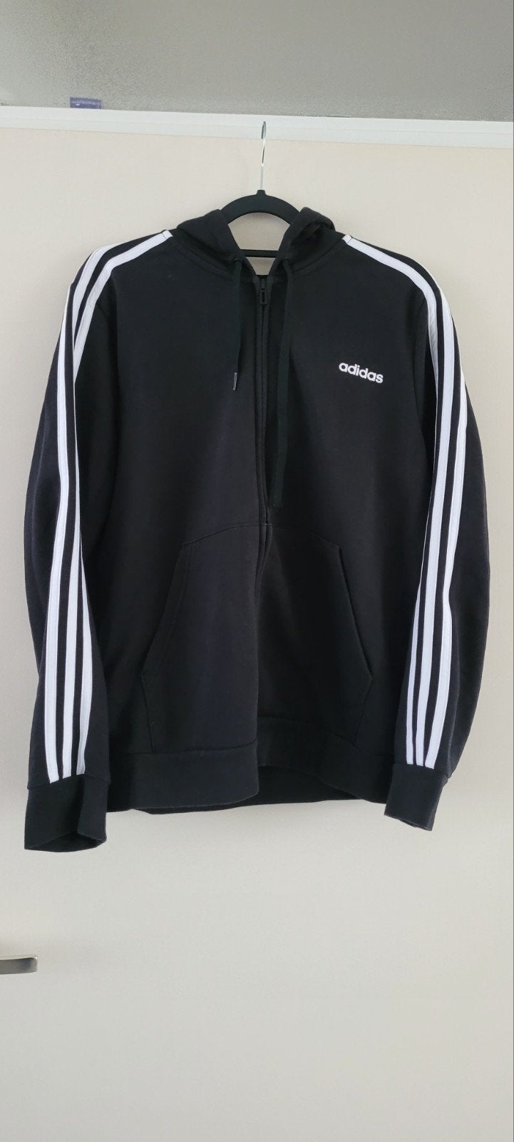 Adidas hoodie met rits - Zwart - Maat XL, Kleding | Heren, Truien en Vesten, Verzenden, Zwart, Maat 56/58 (XL), Adidas