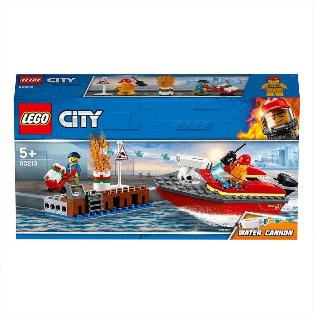 Lego 60213 City brandweer blusboot Dock Side Fire nieuw, Ophalen, City, Nieuw, Complete set