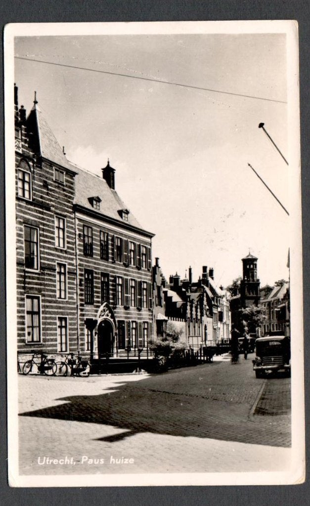Oude Ansicht - Utrecht - Paus huize 1959 - Utr., Ophalen of Verzenden, 1940 tot 1960, Gelopen, Utrecht