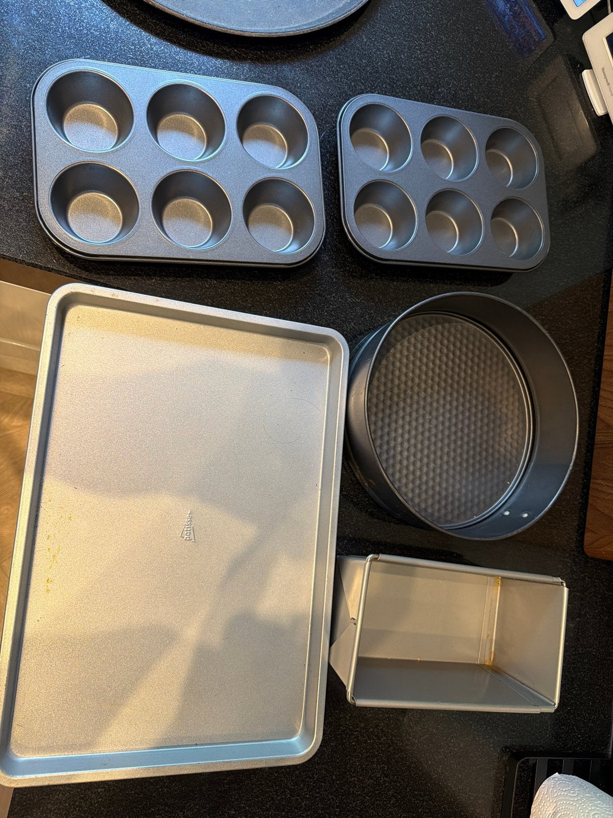 Bakvormen set: muffin, cake en springvorm, Ophalen of Verzenden, Metaal, Grijs, Overige typen