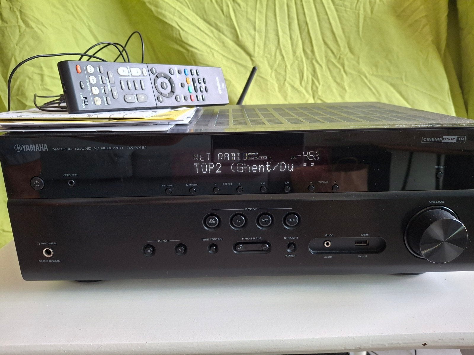 Yamaha MusicCast RX-V481 met YPAO, AB en 5.1 JBL of Yamaha, Zo goed als nieuw, 5.1-systeem, Overige spelers, Ophalen
