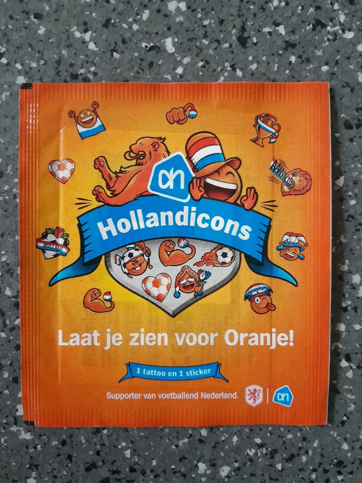 AH Hollandicons ~ tattoo sticker WK kaarten, Albert Heijn, Ophalen of Verzenden