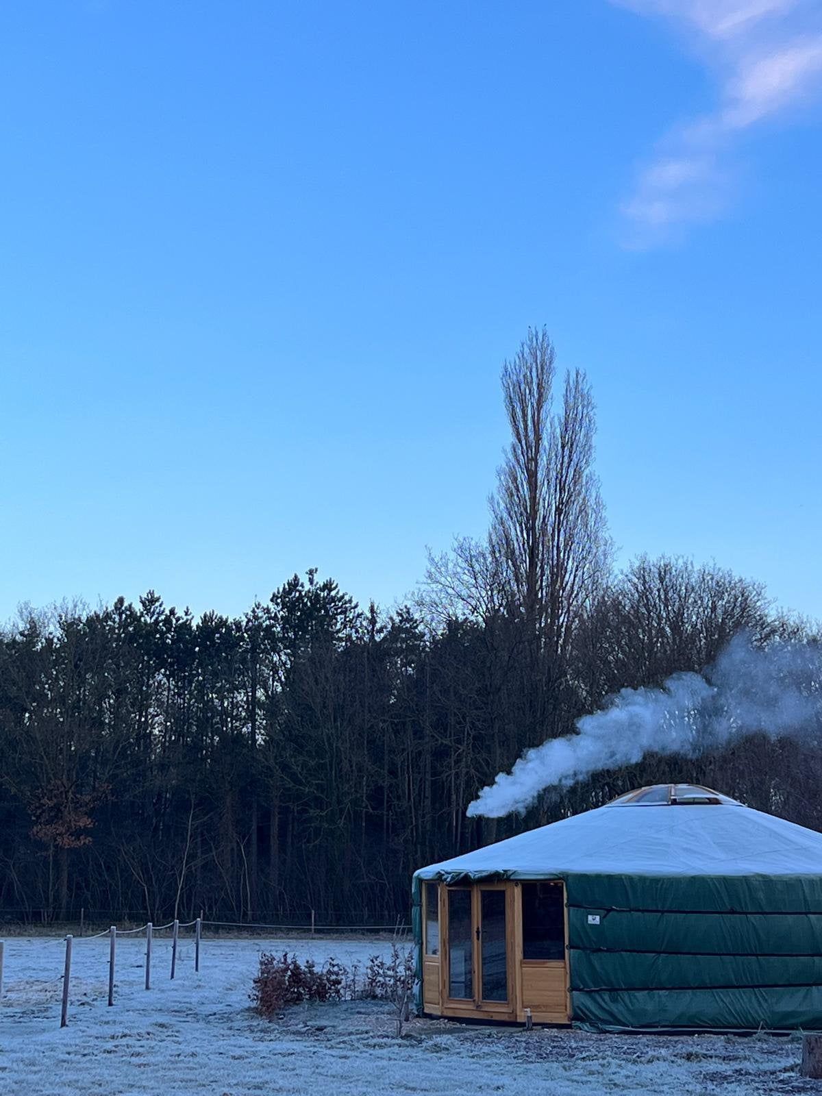 Luxe 7 muurs yurt te koop, Ophalen, Zo goed als nieuw