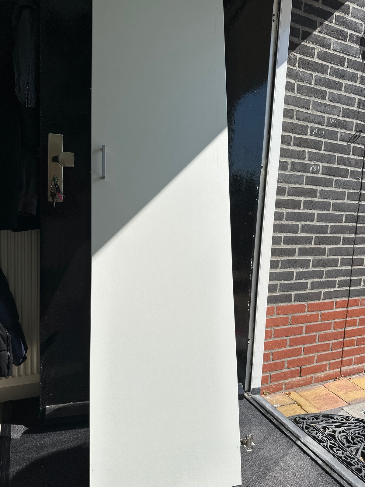 Ikea Pax kastdeur wit 212 cm met handgreep en beslag, Huis en Inrichting, Kasten | Kledingkasten, Ophalen, Gebruikt, 200 cm of meer