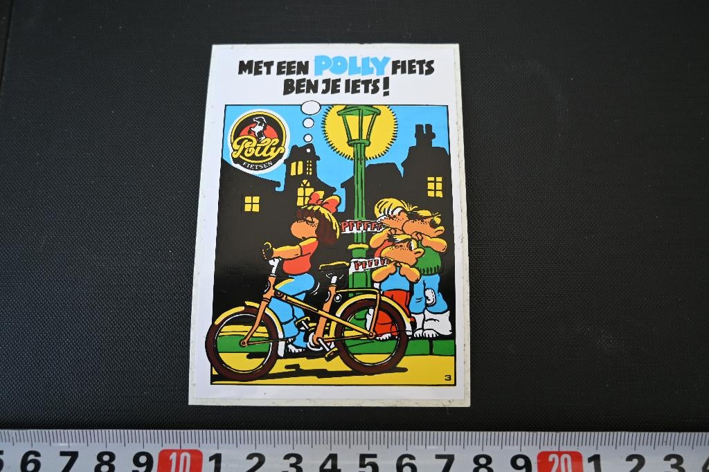 sticker met een polly fiets ben je iets - strp 7058, Ophalen, Zo goed als nieuw