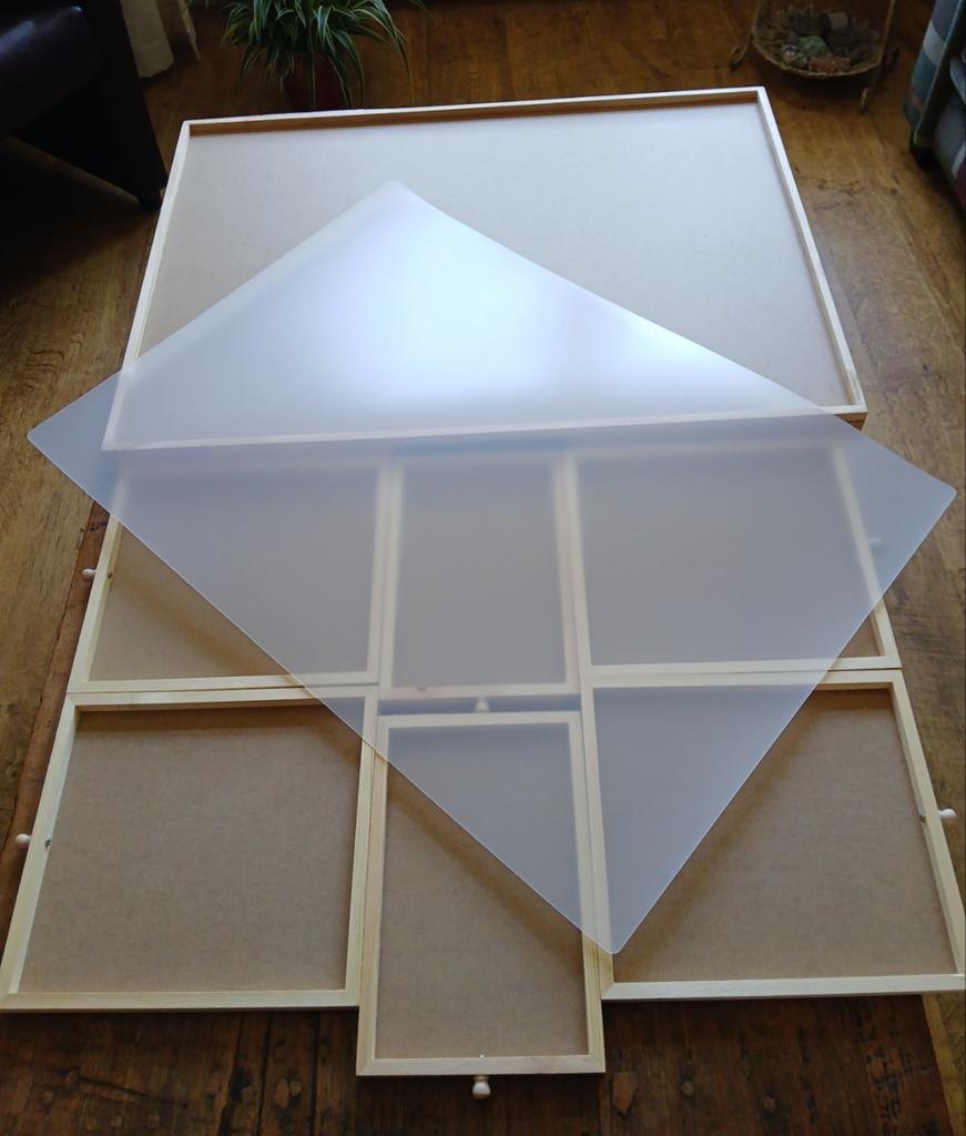 Nieuwe Puzzelplaat / tafel met 6 lades en afdekplaat, Ophalen, 500 t/m 1500 stukjes, Nieuw, Overige typen