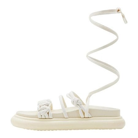 Desigual Women's Shoes_Boat_Tubular Sandal UK4 EU 37, Sales@cojdenim.com, Beige, Nieuw, Cup of Joe Denim