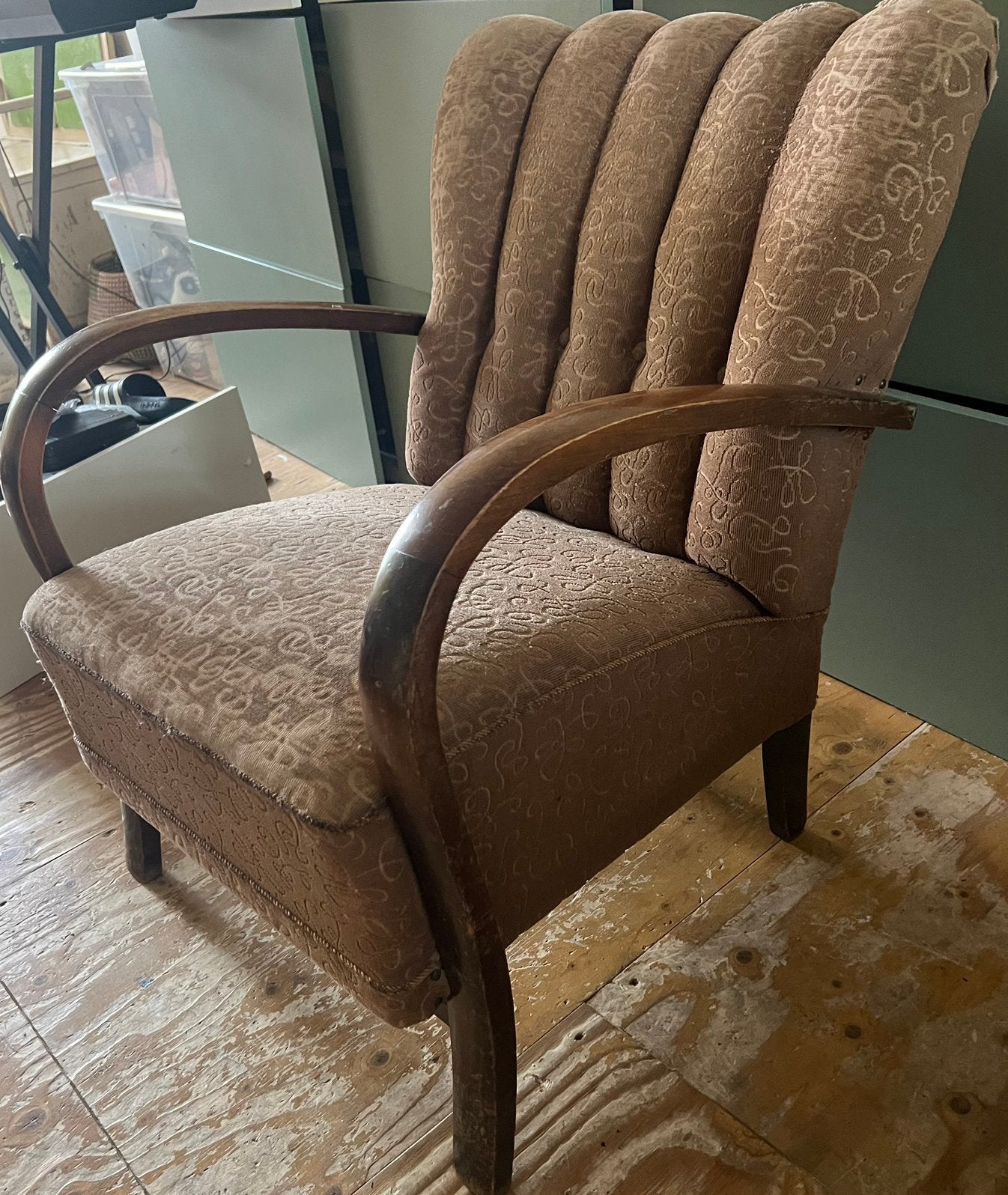 Oude Duitse fauteuils -, Ophalen, Overige materialen, Gebruikt, 75 tot 100 cm