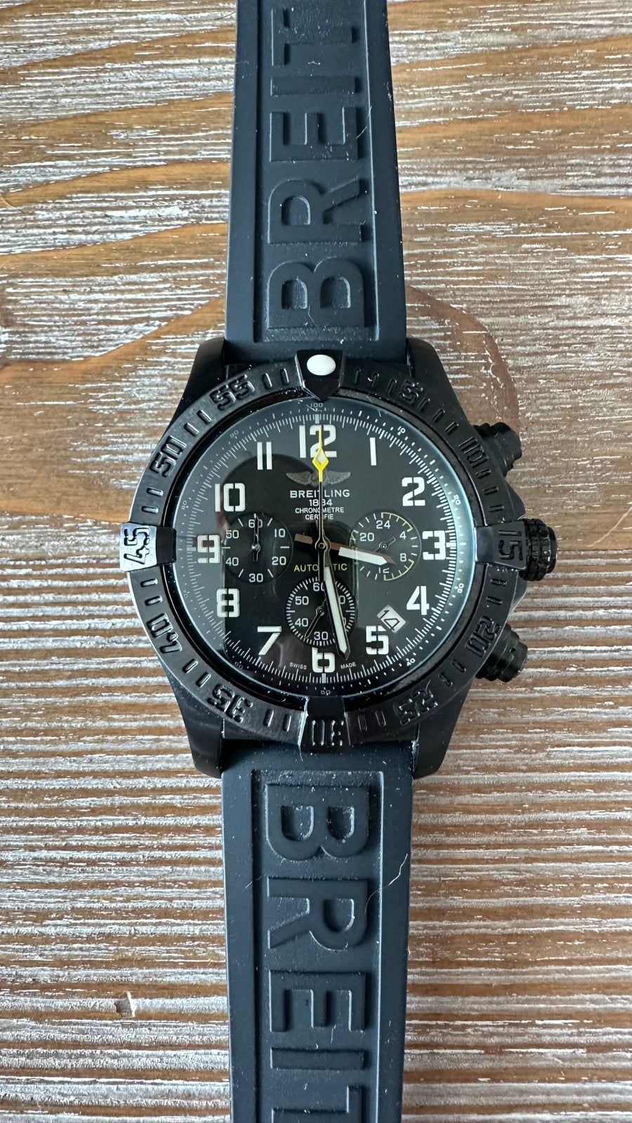 Breitling Chronometre Polshorloge, Staal, Breitling, Polshorloge, Kunststof