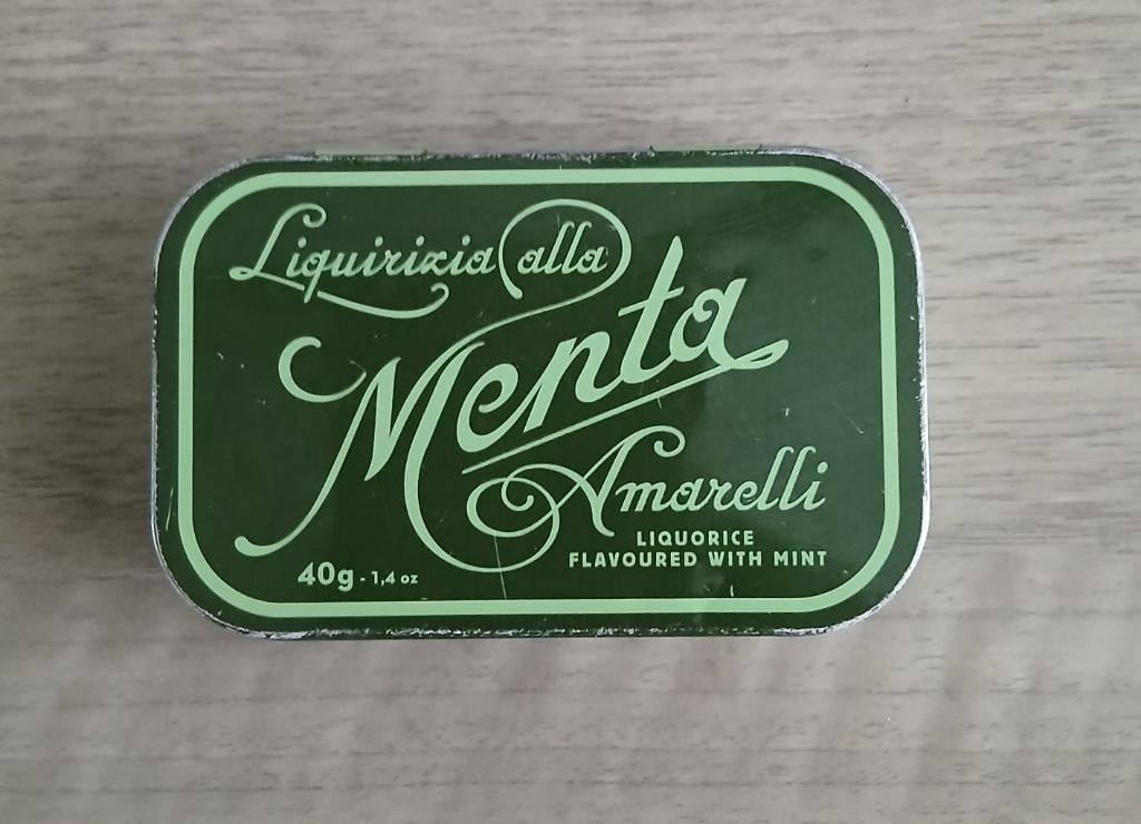Blikje Amarelli Menta, Verzenden, Gebruikt, Overige, Overige merken