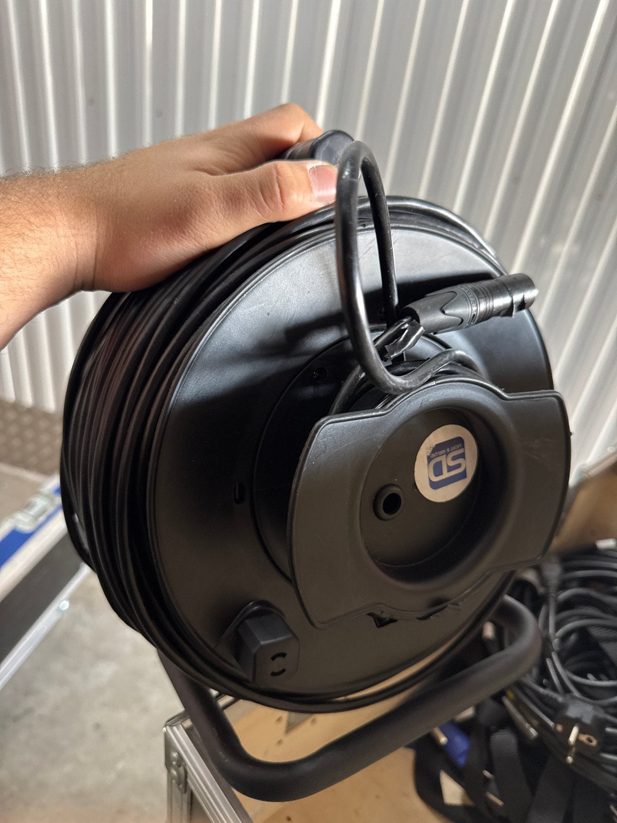UTP Cat6 Kabel op Haspe - 90 Meter met neutrik, Ophalen, Zo goed als nieuw