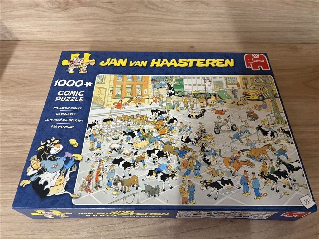 Jan van Haasteren - de veemarkt - 1000 stuks - s6029, Verzenden, 500 t/m 1500 stukjes, Zo goed als nieuw