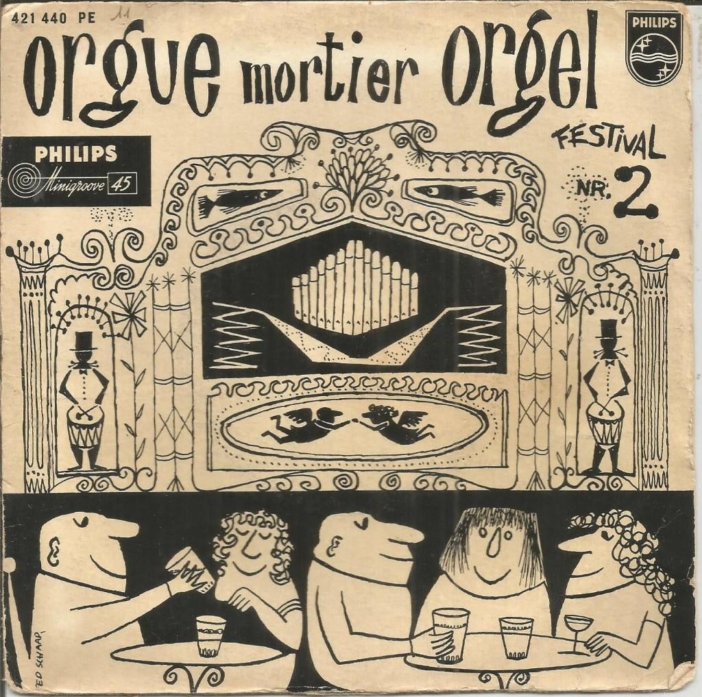 Mortierorgel – Festival Nr. 2 (1958), Cd's en Dvd's, Vinyl | Nederlandstalig, Ophalen of Verzenden, Gebruikt, Overige formaten