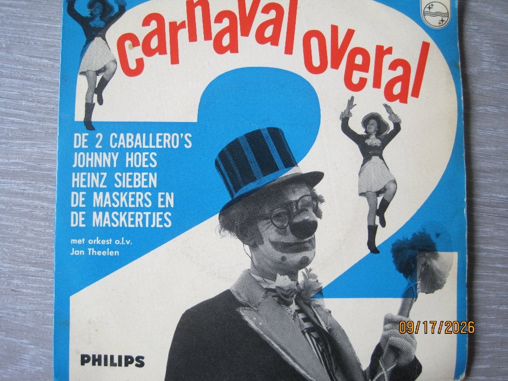 Carnaval Overal 2.   -   Johnny Hoes, EP, 7 inch, Ophalen of Verzenden, Zo goed als nieuw