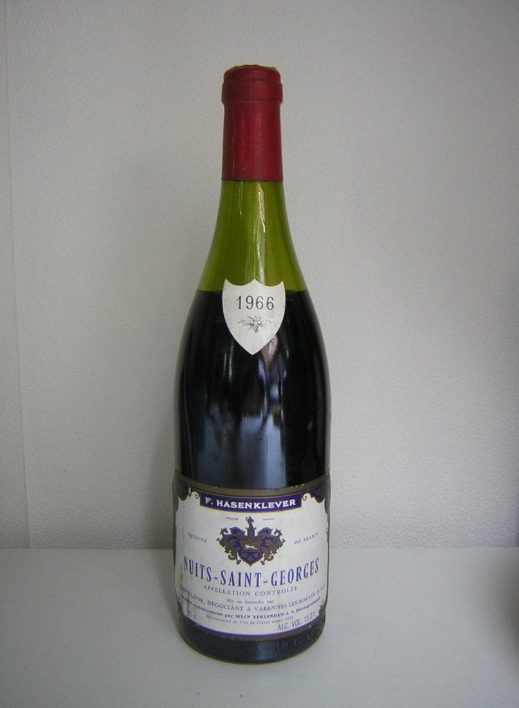wijn 1966  Nuits Saint Georg / 60 Jaar / Nu met 40% Korting, Frankrijk, Nieuw, Ophalen of Verzenden, Rode wijn