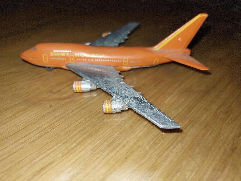 Braniff International Boeing 747SP 1/600 schaalmodel Schabak, Verzamelen, Ophalen of Verzenden, Gebruikt, Schaalmodel