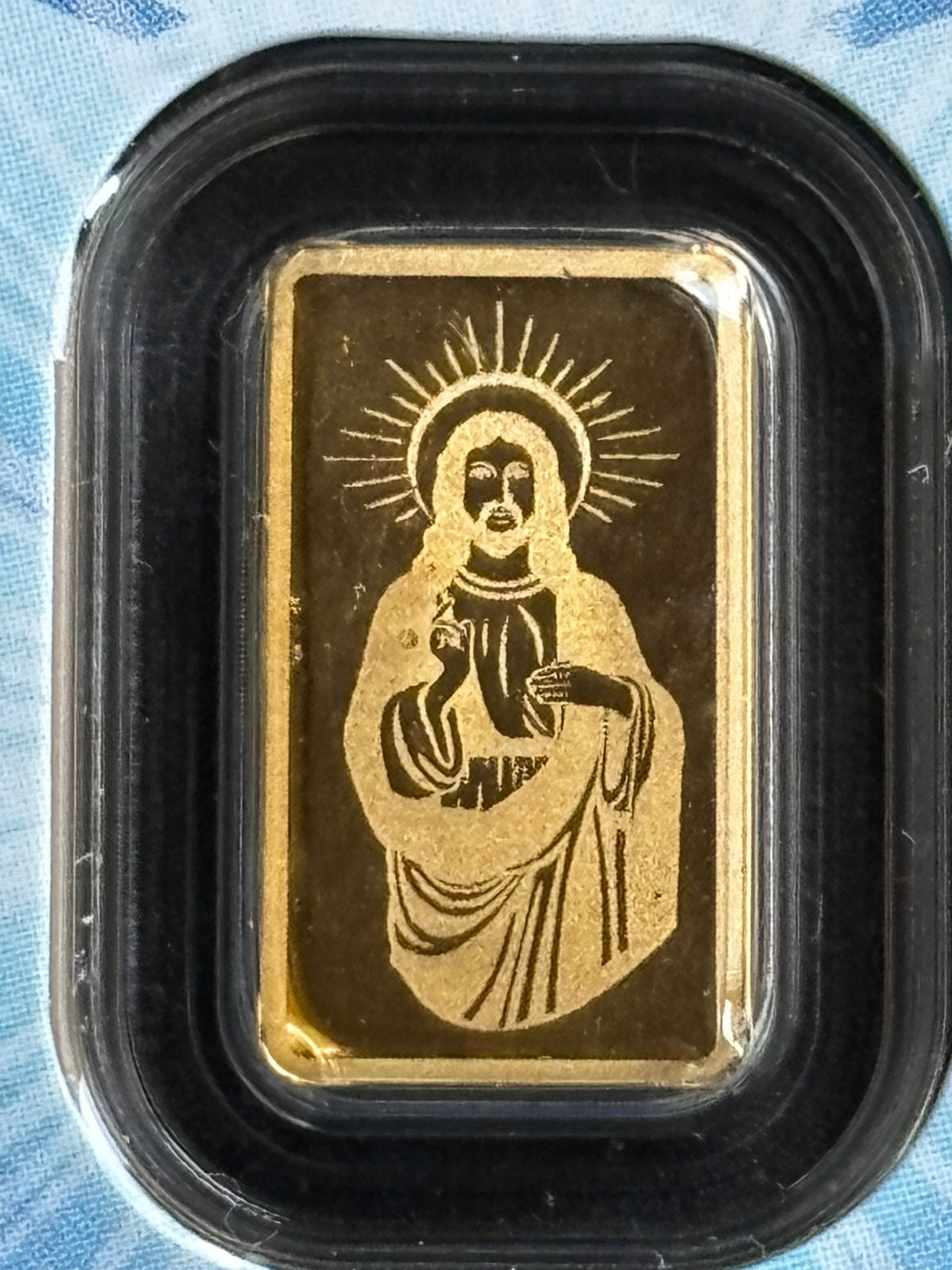 1 gram Jesus Christ .9999 goud Proof-like Bar pamp suisse, Ophalen of Verzenden, Goud