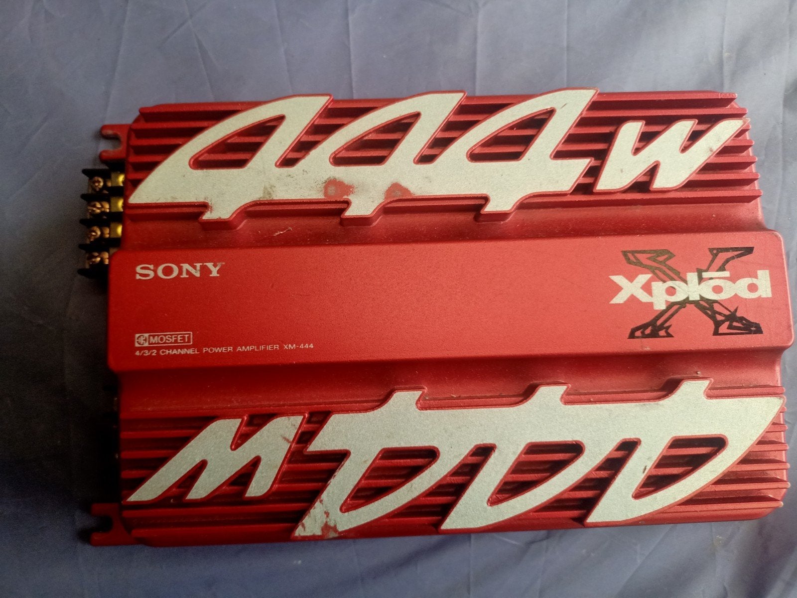 Sony Xplod XM-444 4/3/2 Kanaals Versterker, Ophalen of Verzenden, 60 tot 120 watt, Sony, Gebruikt