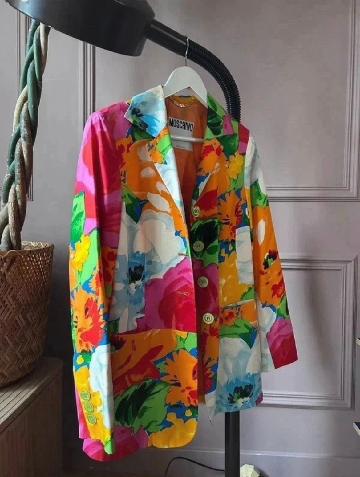 Moschino Couture Vintage 100% Silk Made in Italy IT42 EU38, Kleding | Dames, Ophalen of Verzenden, Zo goed als nieuw, Maat 38/40 (M)
