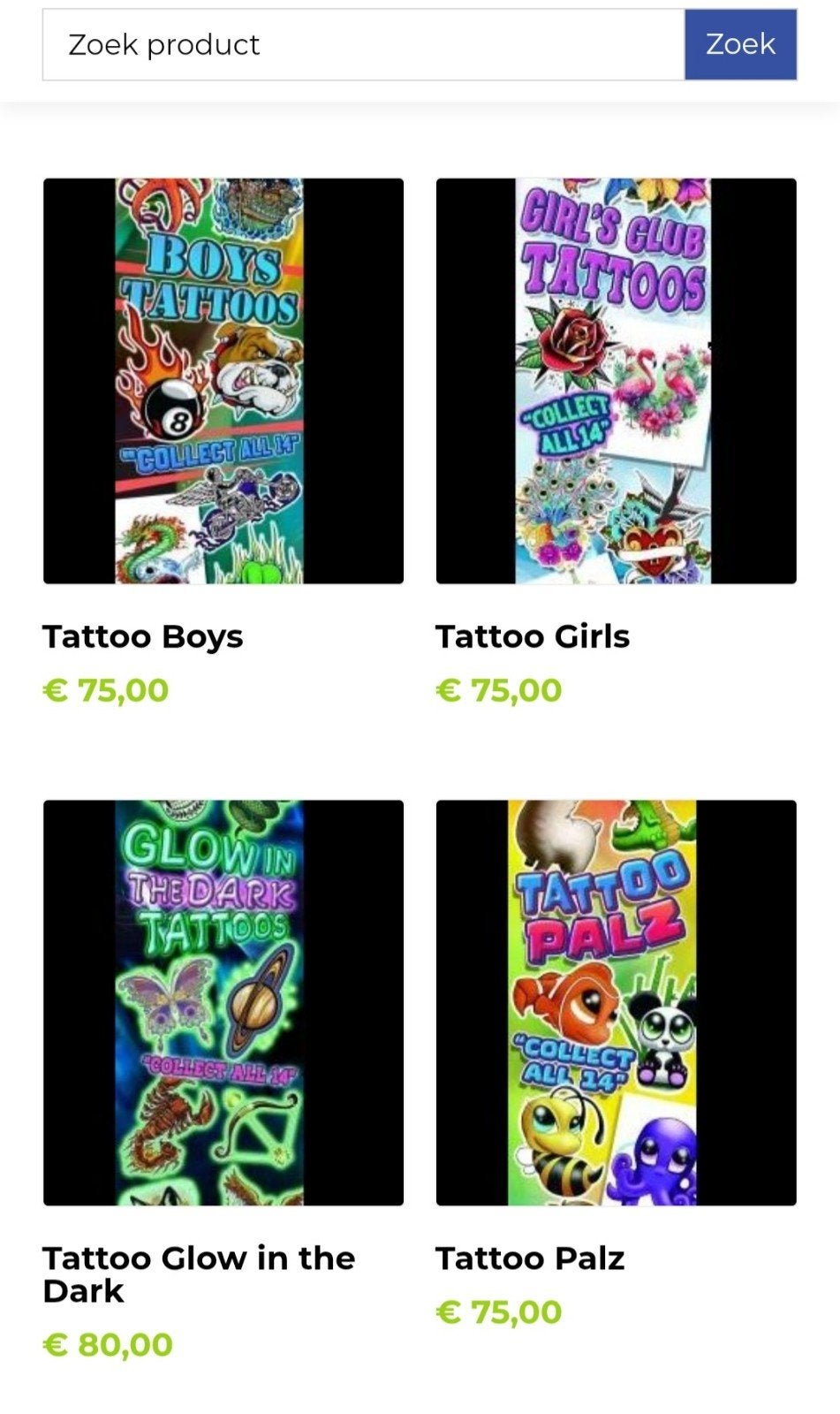 tatoeage sticker s voor de flatpack machine, Ophalen of Verzenden, Nieuw