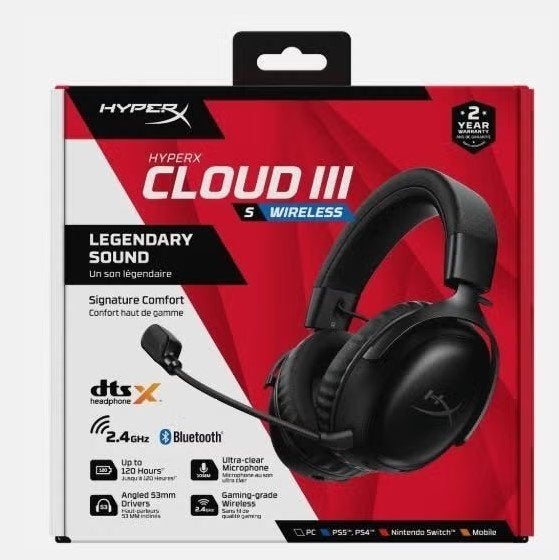 HyperX Cloud III S Wireless Gaming Headset Nieuw, HyperX, Mute-functie, Nieuw, Ophalen of Verzenden