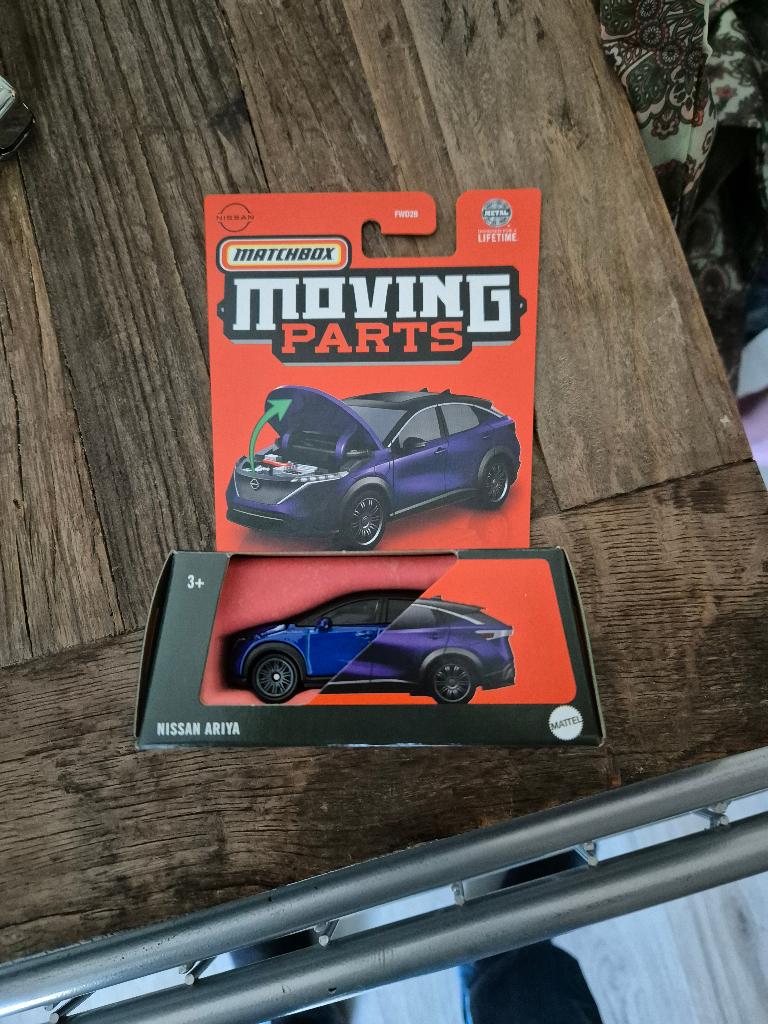 ariya blauw Matchbox moving parts nissan, Ophalen of Verzenden, Nieuw, Auto