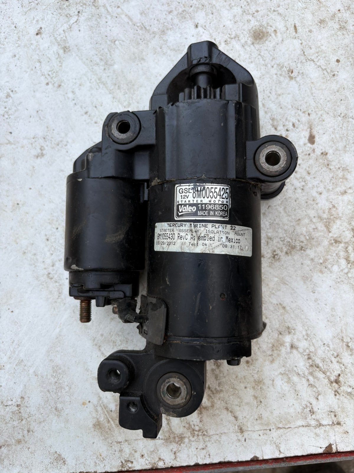 Te koop startmotor mercury 150 pk, Ophalen of Verzenden, Motor en Techniek, Motorboot