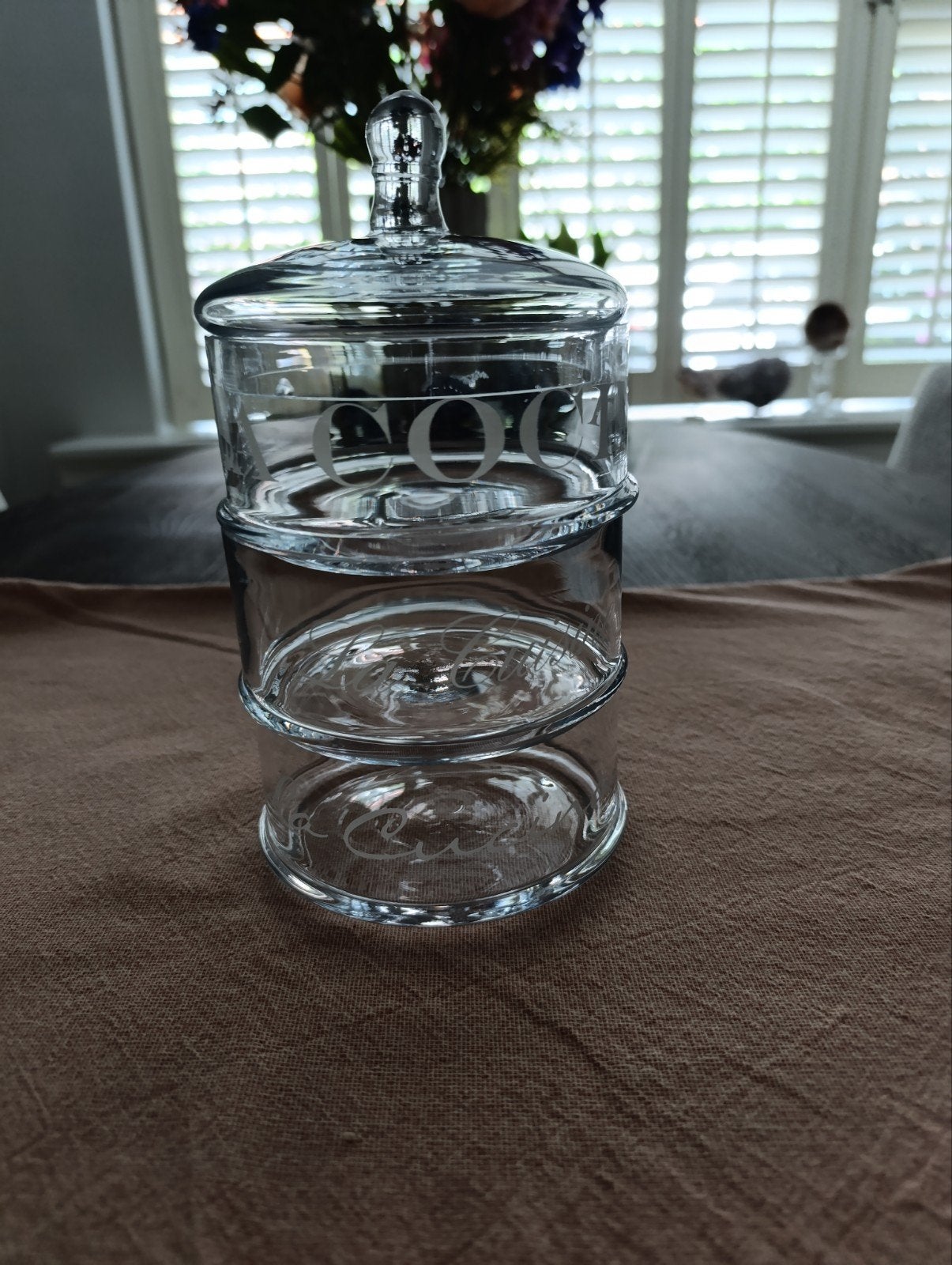 Voorraadpot met deksel glas La Cucina Riviera Maison, Nieuw, Ophalen of Verzenden, Overige stijlen, Glas