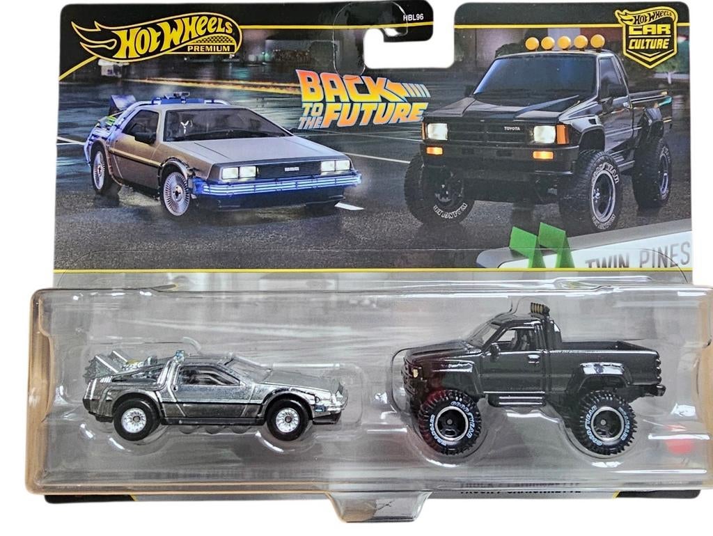 Hot Wheels Back to the Future Twin Pines DeLorean & Toyota, Verzamelen, Speelgoed, Nieuw, Ophalen of Verzenden